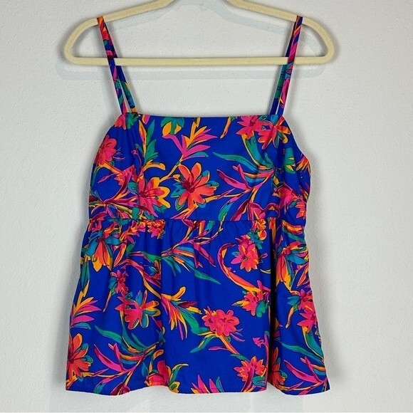 J. Crew Factory Floral Tie-Back Cami 12 - Picture 1 of 8